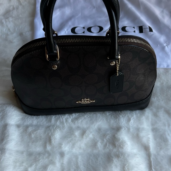 Coach Mini Sierra Satchel in Signature (IM/BROWN/BLACK) - Picture 5 of 16